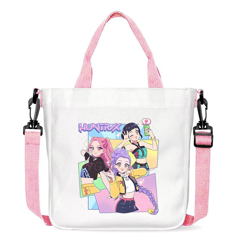 Anime Cartoon Print Student Go Out Portable Handbag Large Capacity Casual Canvas Bag