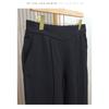 Plus Size Women High Waist Split Flare Long Black Casual Pants