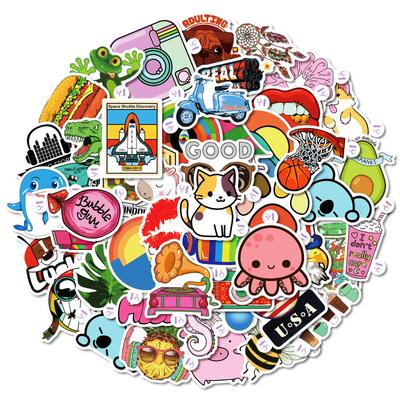 50 Kreativních Snadno Odtrhnutelných Samolepek s Malými Oušky pro Graffiti, Dekorativní Kreativní Samolepky pro Ruční Účet