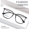 Korean Style Large Frame Titanium Glasses for Men - Youthful, Fashionable, Customizable Lenses