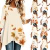 Damenmode Lässiger Pullover mit Dreiviertelärm für den Alltag