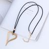 Necklace Retro Love Fashion Simple Versatile Sweater Chain Women'S Long Necklace