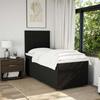 VidaXL Sommier à lattes de lit et matelas Noir 80x200 cm Tissu 3291497