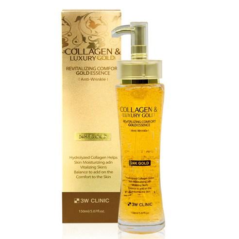 3W Clinic Collagen & Luxury Gold Revitalizing Comfort Gold Essence, 150 ml, 1 bottle