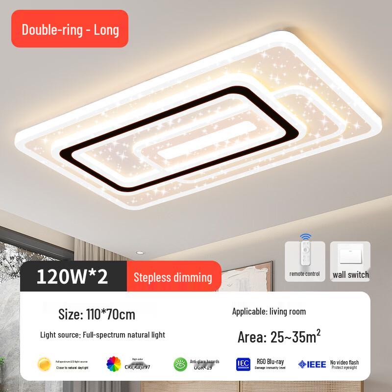 

Simple Modern Double Ring LED Ceiling Light
