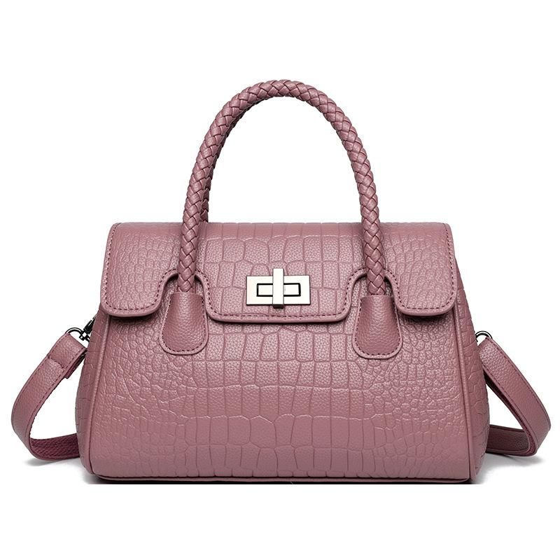 Fashion Crocodile Shoulder Bag Women High Capacity Crossbody Bag Ladies Luxury Brand Designer Leahter Handbags Commute Tote Bag