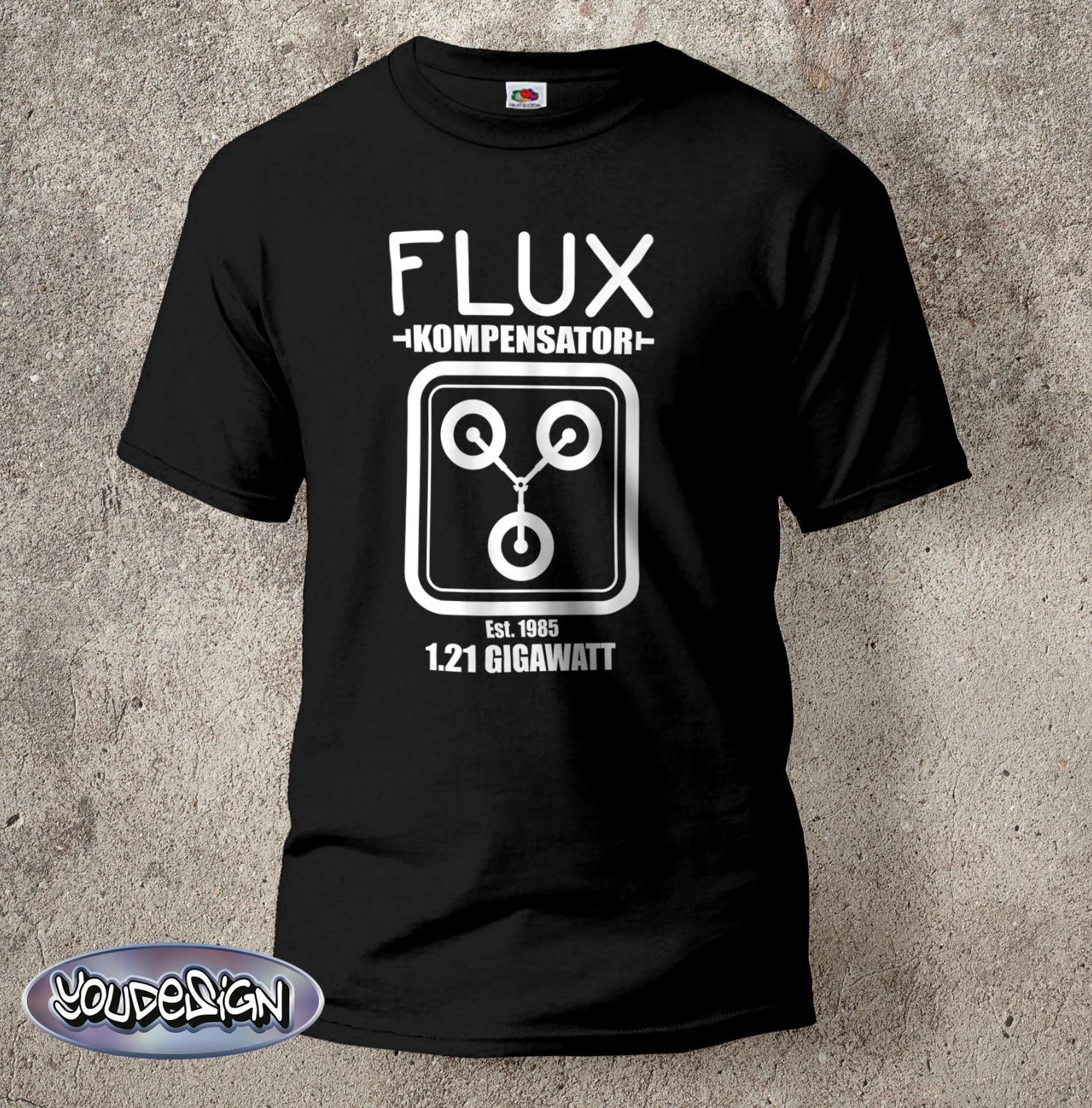 Flux Compensator Shirt Movie Back To The Future T-Shirt Retro Cult Delorean XXL