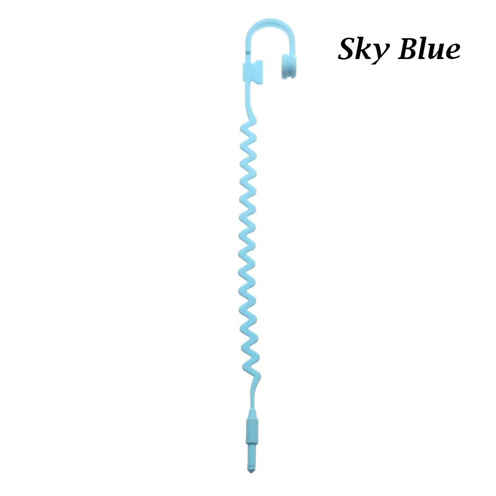 

Милые канцелярские принадлежности Креативные силиконовые музыкальные закладки маркеры школьные принадлежности наушники стиль небесно-голубой