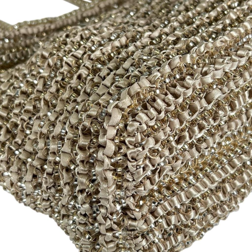 Anteprima Wire Bag Tote Bag Wire Gold X Beige Women Used