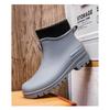 Short Rain Boots Waterproof Non-slip Ankle Rubber Shoes For Outdoor Work Kitchen