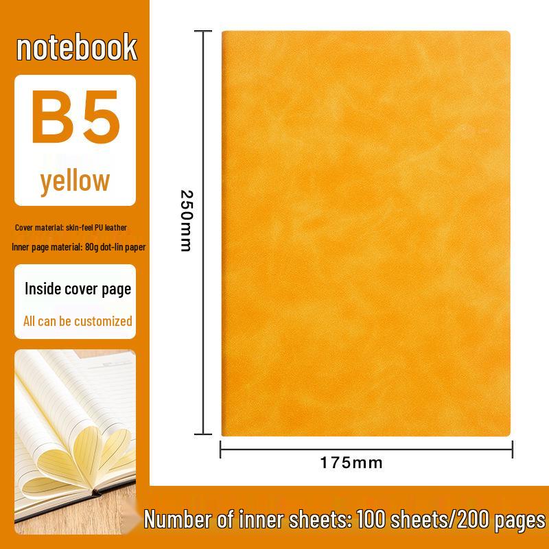 Custom Logo A5/B5 Leather Notebook Gift Set for Office Meetings