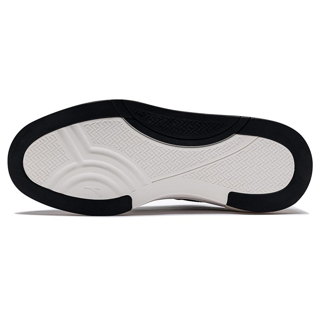 Anta Street Lite Slip Resistant Cushioning Low top Skateboard Shoes Men's Black White Gray 112518071R-1