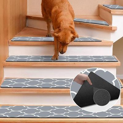 American-style Solid Wood Staircase Treads Pad - Anti-slip, Soundproof, Durable, Pet-friendly Floor Mat for Home Decor