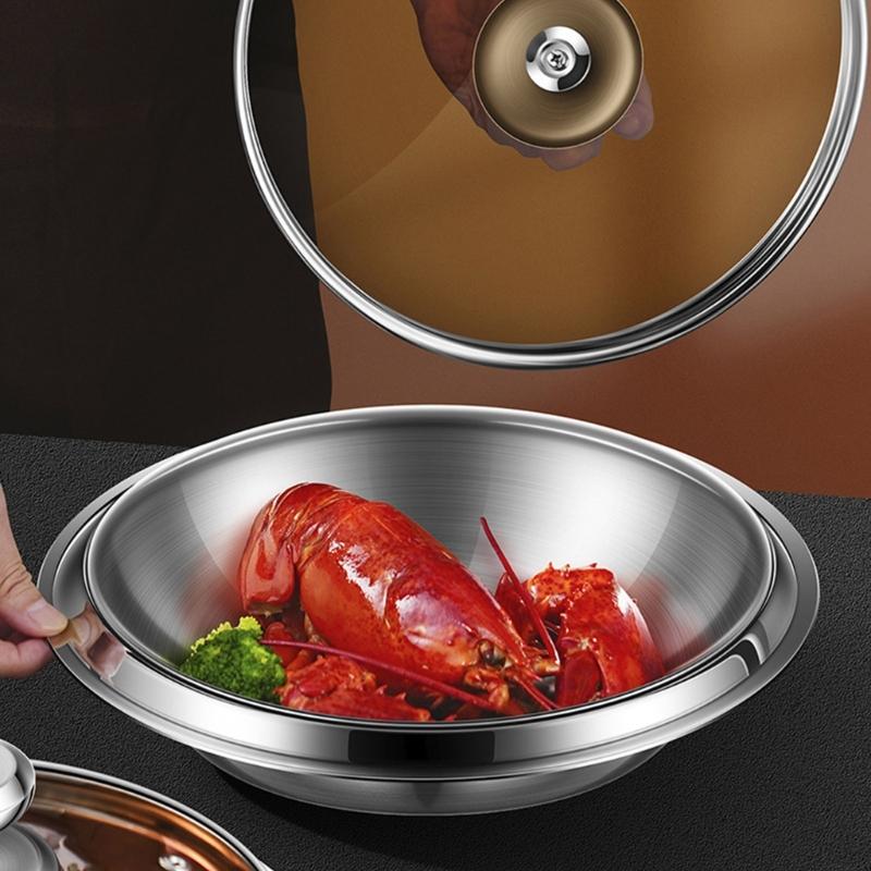 304Stainless Steel Plates Picnics Camping Plates Party Dishware Set Metal Dish Set for Kitchens and Dining Tables