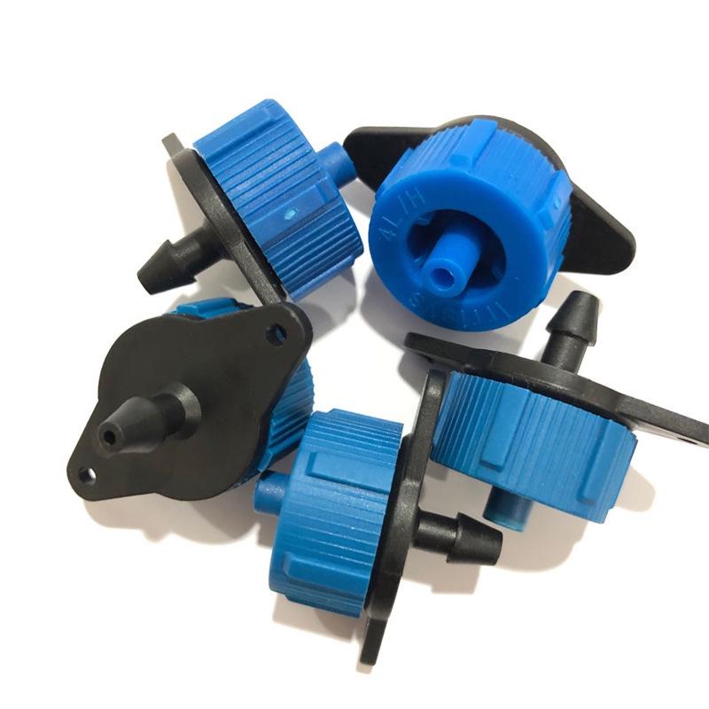 Detachable & Washable Pressure Compensating Dripper for Orchard/Greenhouse - 4L/8L Capacity for Fruit Trees & Potted Plants, Compatible with PE Pipe.