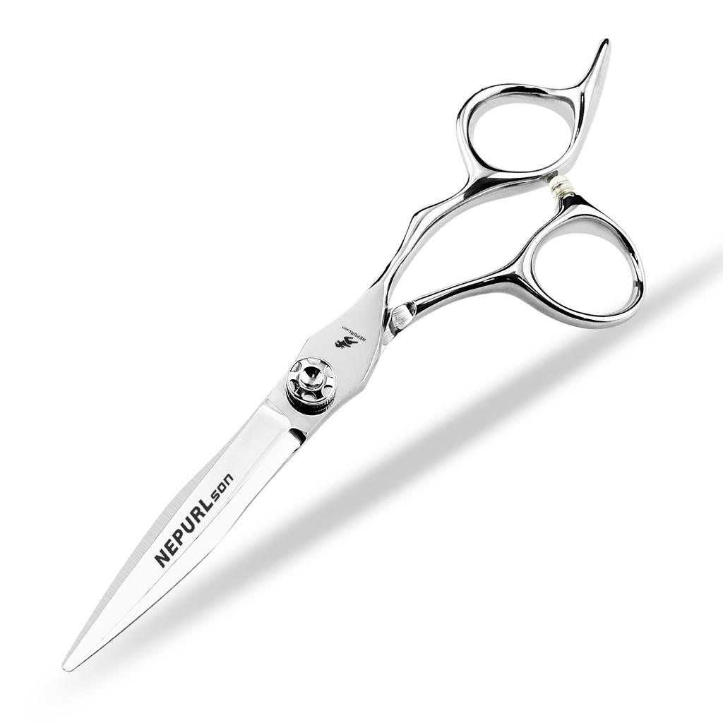 6.0 Inch Nepson Thick Ring Handle, Hair Scissors Flat Cutting Tooth Scissors Thin Cutting