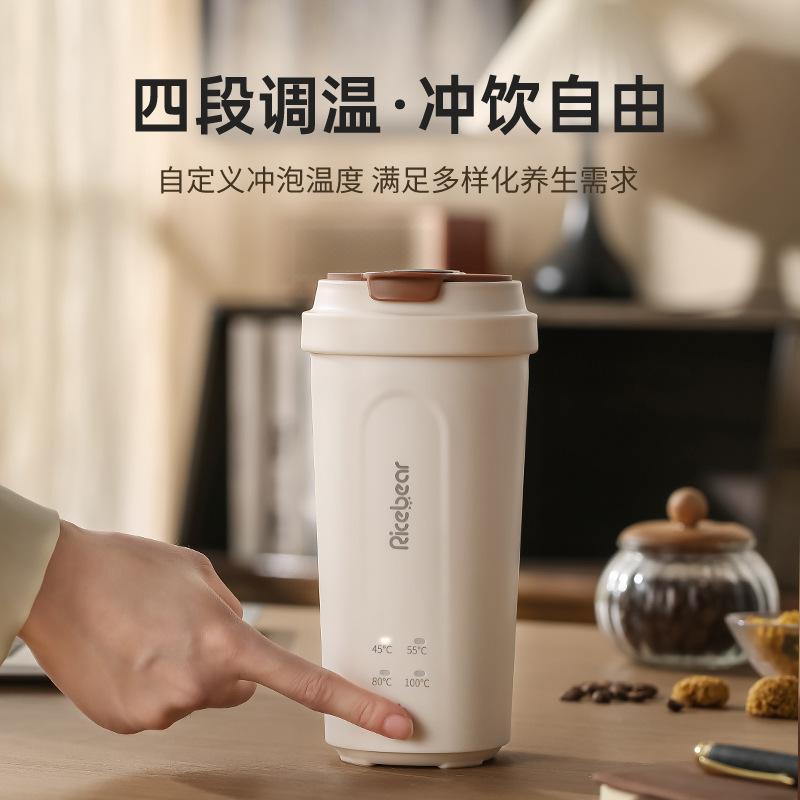 Mini Smart Kettle, Digital Display Electric Water Cup, Portable Travel Cup, Insulated Kettle Electric Water Cup 450ml