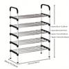 4/5/6/7 Layer Shoe Rack Shoes Organizer Shoerack Shoebox Shoe-Shelf Plant Shelves Metal Cabinet Shoes Organizer Cabinets Space