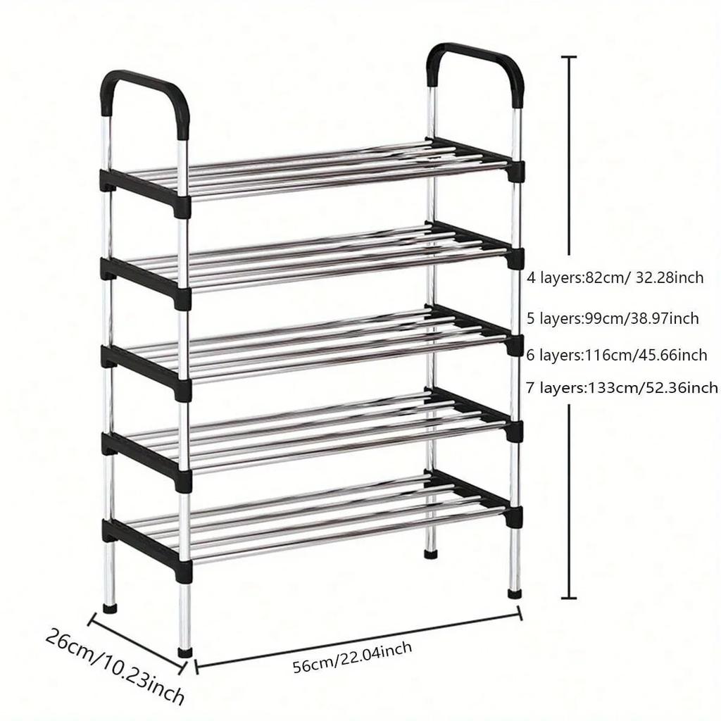 4/5/6/7 Layer Shoe Rack Shoes Organizer Shoerack Shoebox Shoe-Shelf Plant Shelves Metal Cabinet Shoes Organizer Cabinets Space