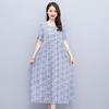 Casual Summer Women's Dresses  Short Sleeve Elegant Long Dresses for Ladies