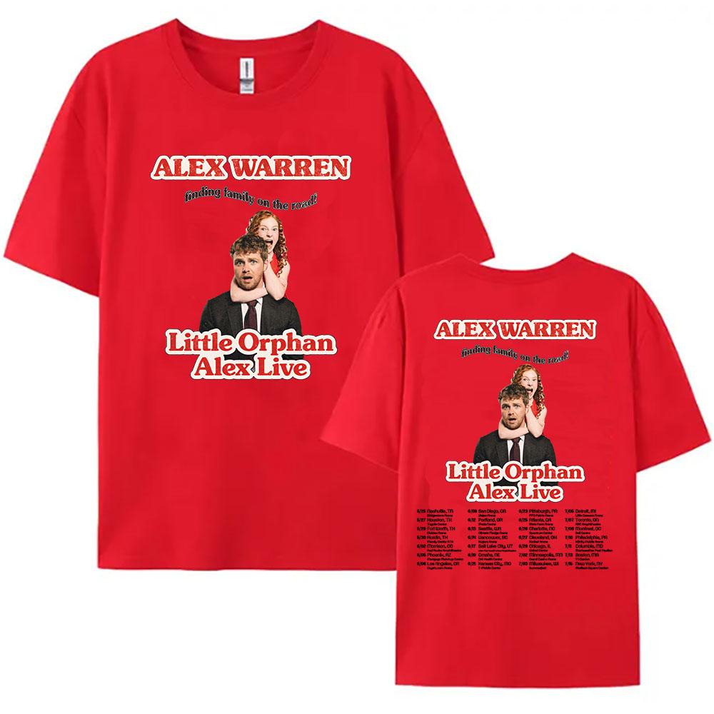 Summer Clothes Little Orphan Alex Live T-shirt ALEX WARREN Finding Family On The Road Tshirt Short Sleeve 100%Cotton Loose T Shirt Print Anime Tee