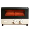 IRIS OHYAMA Toaster 4 Stepless Temperature Tray 1200W Champagne Gold Oven, Pieces, Control, Included, POT-412FM-N