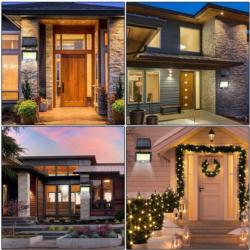 100led Solar Light Motion Sensor Wall Light Emergency Led Light For Outdoor Street Garden Porch