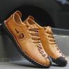 Men's Large Size 38-47 Rubber Soft Sole Non-slip Wear-resistant Handmade Moccasins Driving Car Shoes