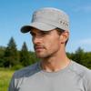 Quick Dry Flat Top Cap For Men Breathable Lightweight  Baseball Cap For Summer Outdoor Running Caps
