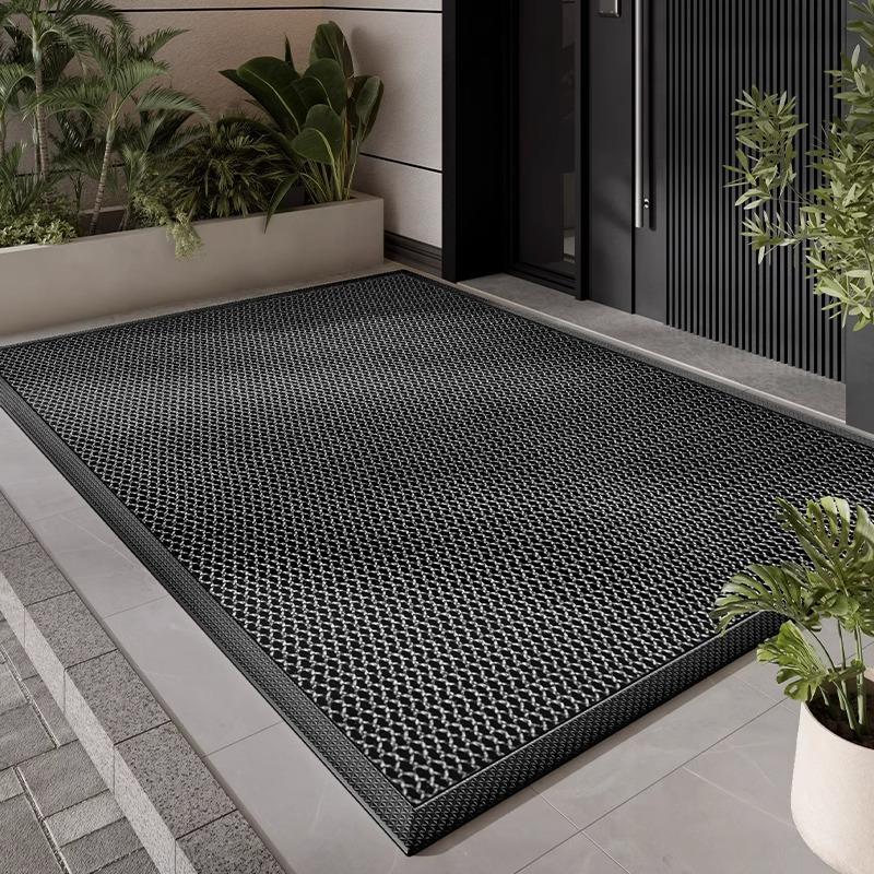 Entry Door Floor Mat Household Door Elastic Door Mat Non-Slip Foot Mat Rubbing Soil Carpet When Entering The Door Dirt-Resistant Wear-Resistant Mat
