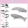 Pvc Ocean Life Dolphin Devil Fish Beluga Shark Realistic Model Collectible Display Figurine
