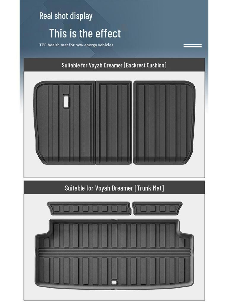 Lantu Dreamer Car Trunk & Seat Mat: Eco-Friendly TPE, Fits 25 Models