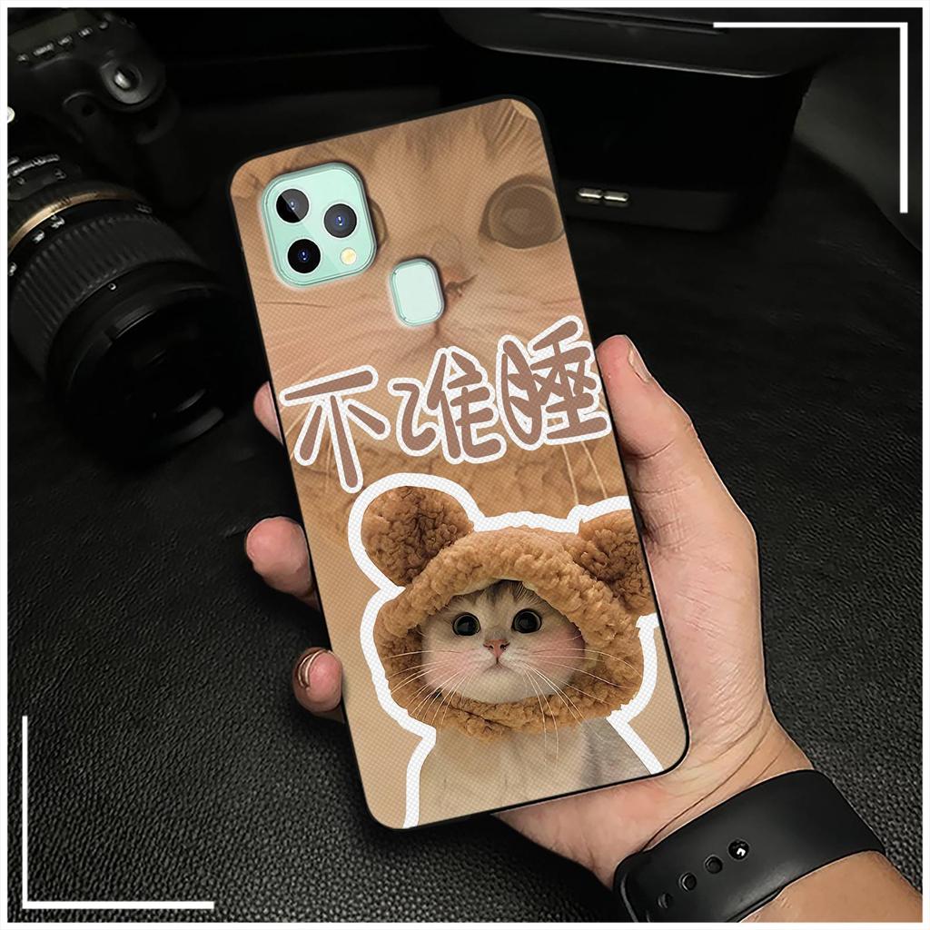 Anti-knock Cartoon Phone Case For Oukitel C22 Protective Soft case Cute Silicone Full wrap Couple Back Cover Waterproof
