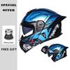 DOT Approved Men Flip Up Motorcycle Helmet Dual Lens Flip Up Helmets Four Seasons Full Face Moto Helmet Double Lens Modular Helm