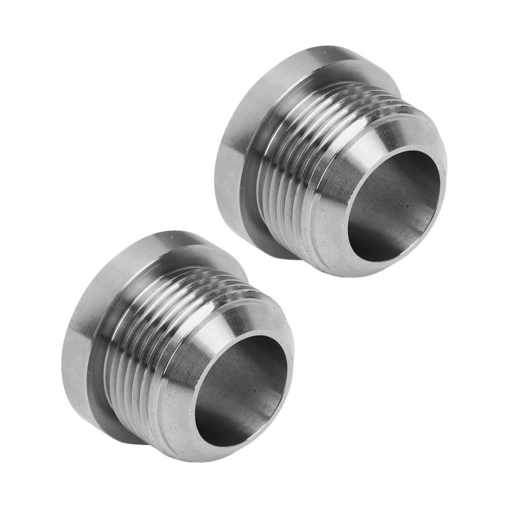 2Pcs Male Weld On Bung AN16 Stainless Steel Weldable Fitting for Fuel Oil Coolant Fluid Turbo Drain Catch Can