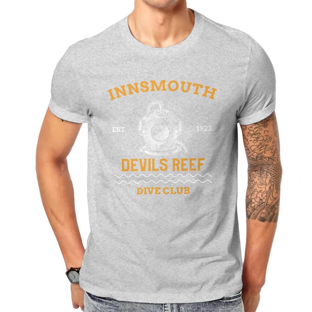 Innsmouth Devil Reef Dive Club T-Shirt Tauchen Scuba Diving Stoff Original T-Shirt Herren Mode Übergroßes T-Shirt Tees Streetwear