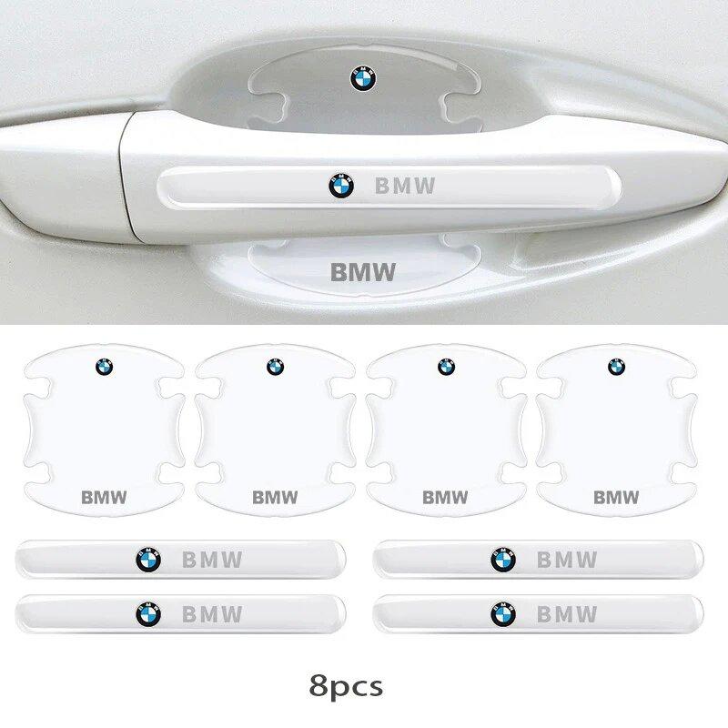 BBJP8 Car Door Bowl Handle Protector Stickers Transparent Anti-scratch Film For BMW E36 E39 E46 E60 E90 E90 F01 F10 F30 E93 G01 G20