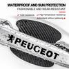 Car Door Sticker Carbon Fiber Scratches Auto Handle Protection Film For Peugeot 308 408 508 RCZ 208 3008 2008 206 207 108 406 407 408 206 207 306 307