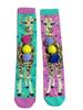 3D Cartoon Girl Knee-High Socks - Free Size for Kids