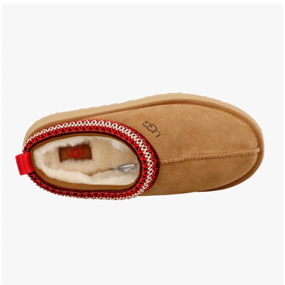 UGG Chestnut Bicolor Braid Platform Slipper 1174471