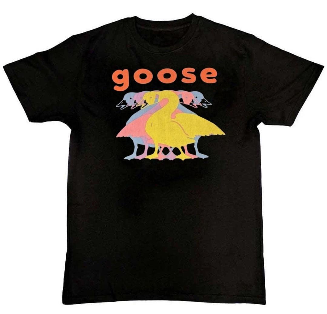 Vintage Goose Band Graphic Print Mens T-Shirt S