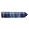 Natural Flourite Quartz Crystal Wand Colorful jewel Pure Point Healing