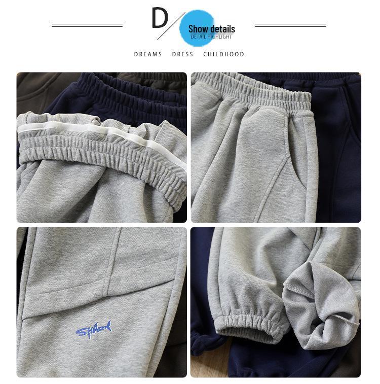 Pojkars 2025 Vinter Fleecefodrade Sportbyxor - Trendiga och Casual för Barn