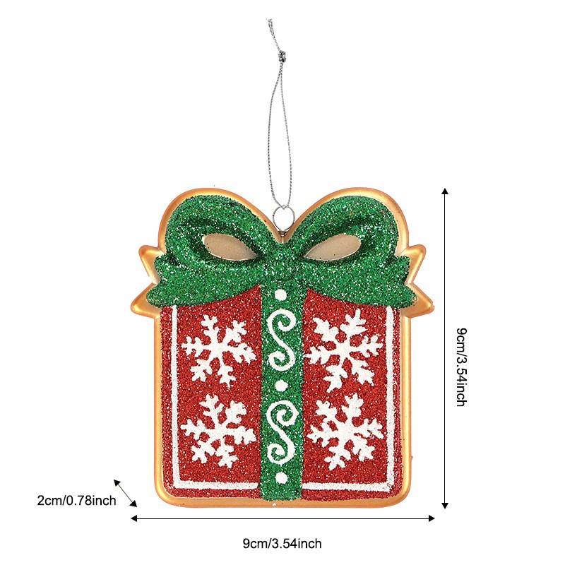 Pink Cartoon Christmas Tree Ornament with Glitter Sequins - Ins Style
