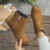 Winter New Round Toe Comfortable And Warm Snow Boots Fashionable New Thick Soled Shallow Mouth Sexy Women'S Walking Boots
