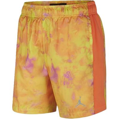 Basketball Shorts Men's Yellow Moderate Straight Fit Pants CD9656-345