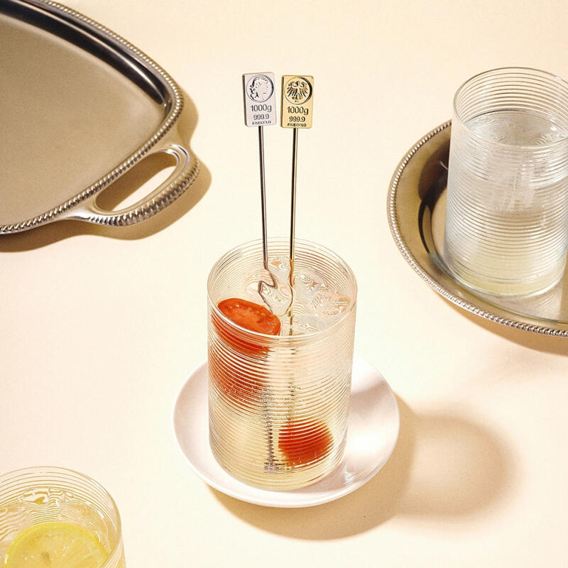 bogen square gold bar muddler cafe drink coffee long stick