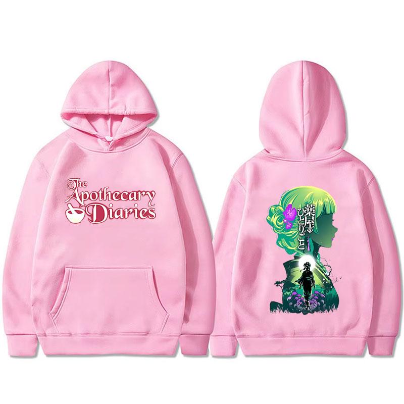 Hot Sale Anime The Apothecary Diaries Maomao Double Sided Printed Hoodie Unisex Clothing Casual Oversized Pullover Hoodies