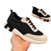 Outdoor Casual Shoes Men's Matte Leather Breathable Running Shoes Trendy Brand Light Luxury Fashion Contrasting Sports Shoes
