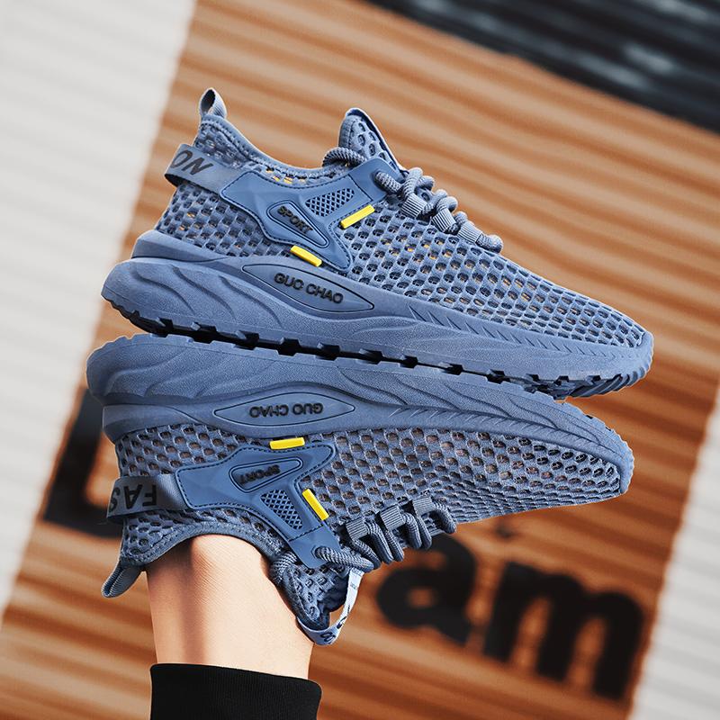 Mode CYYTL Schuhe für Herren Sommer Outdoor Mesh Sneaker Lässig Atmungsaktiv Laufschuhe Tennis Plateau Sport Wandern Luxus Designer Slipper